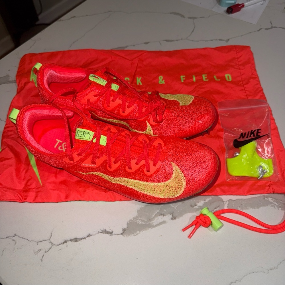 Size 8 Nike Zoom Superfly Elite 2 Track & Field Spikes w/Tool FZ9662-600 Men's